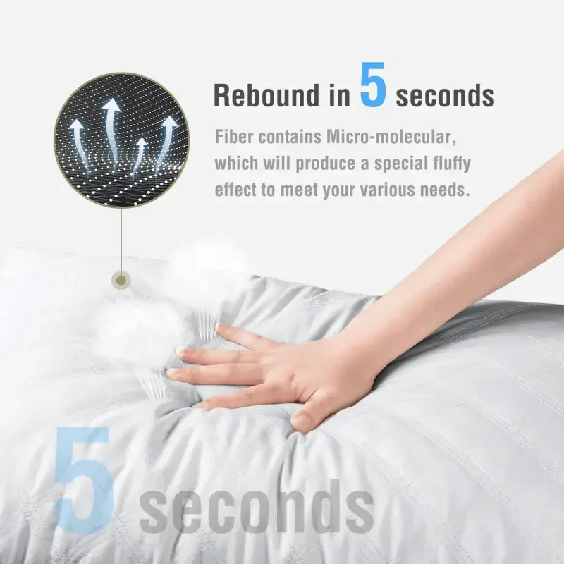 SORMAG Bed Pillows for Side Sleepers, Queen Size, Set of 2 - SORMAG