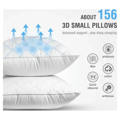 SORMAG Bed Pillows for Side Sleepers, Queen Size, Set of 2 - 4