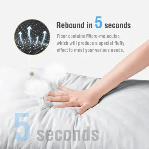 SORMAG Bed Pillows Queen Size Set of 2 Pillows for Bed 2 Pack Cooling Hotel Collection Down Alternative Pillows 20 x 30 inches- - SORMAG (1)