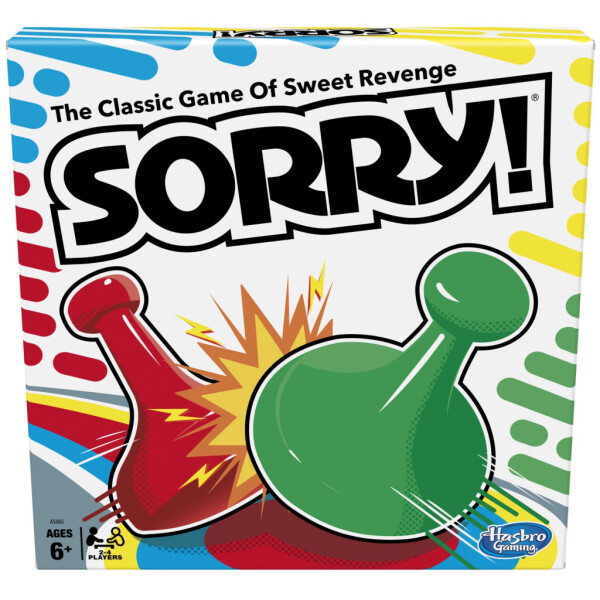 Sorry! Kids Board Game, Family Board Games for Kids, 2 to 4 Players, Ages 6+ - SORRY!