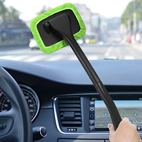 SoSickWithIt Avtomobil Oldingi Oyma Tozalash Asboblari, 4 Ta Tozalash Mumkin va Qayta Ishlatiladigan Mikrofiber To'qimalar va Cho'ziluvchan Tutqichli Oldingi Oyma Tozalagichlar, Avtomobil Shishasi Tozalagichlari uchun - 6