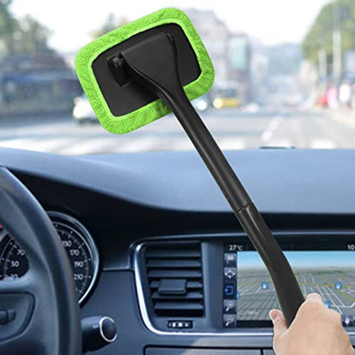 SoSickWithIt Avtomobil Oldingi Oyma Tozalash Asboblari, 4 Ta Tozalash Mumkin va Qayta Ishlatiladigan Mikrofiber To'qimalar va Cho'ziluvchan Tutqichli Oldingi Oyma Tozalagichlar, Avtomobil Shishasi Tozalagichlari uchun - 6