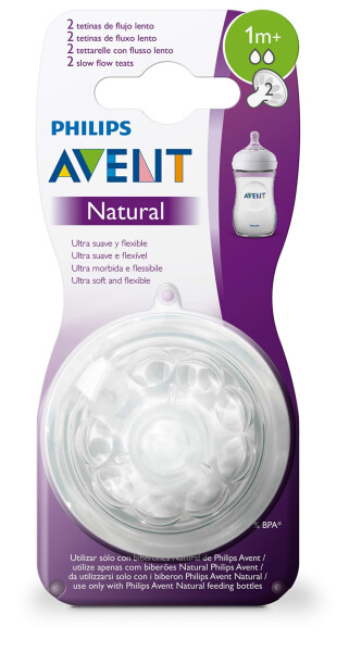 Соска для бутылочки Philips Avent Natural +1 месяц 2 шт. - 7