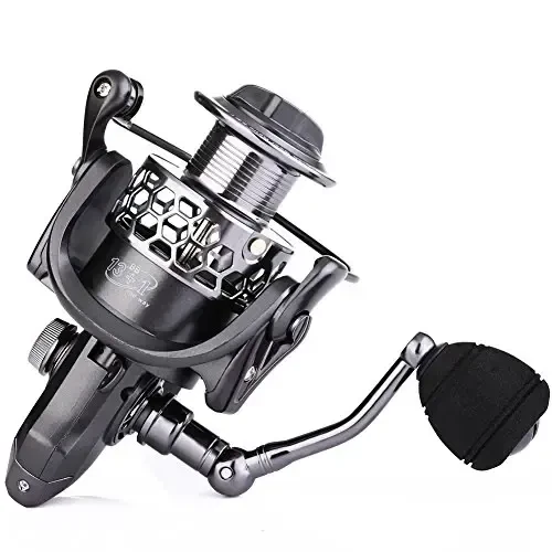 Sougayilang Fishing Reel 13+1BB Light Weight Ultra Smooth Aluminum Spinning Fishing Reel with Free Spare Graphite Spool - 5