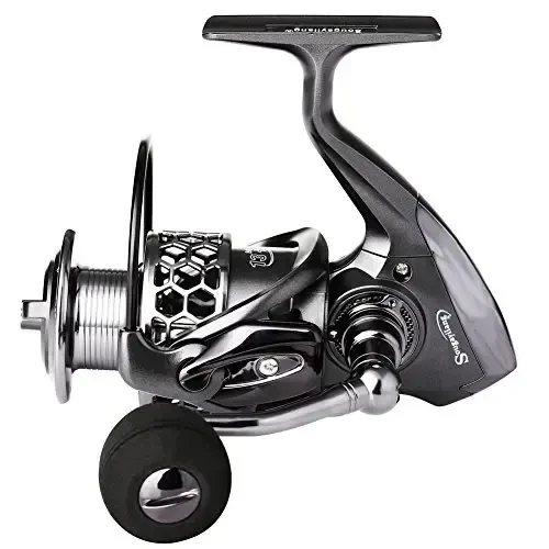 Sougayilang Fishing Reel 13+1BB Light Weight Ultra Smooth Aluminum Spinning Fishing Reel with Free Spare Graphite Spool - 3
