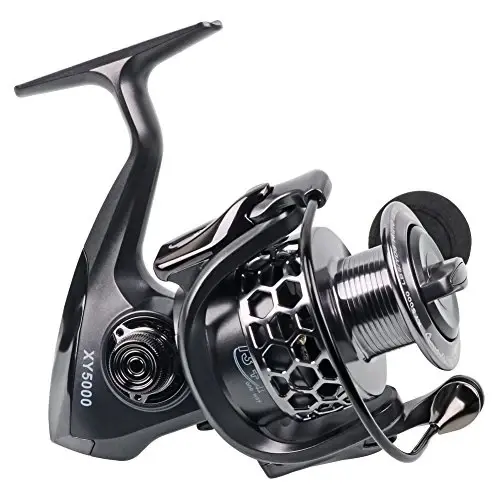 Sougayilang Fishing Reel 13+1BB Light Weight Ultra Smooth Aluminum Spinning Fishing Reel with Free Spare Graphite Spool - 3