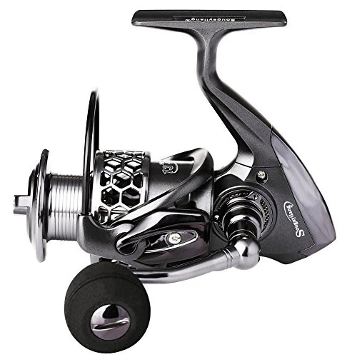 Sougayilang Fishing Reel 13+1BB Light Weight Ultra Smooth Aluminum Spinning Fishing Reel with Free Spare Graphite Spool - 3