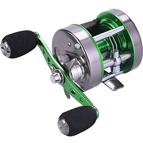 Sougayilang Round Baitcasting Reel, Conventional Reel-Reinforced Metal Body Anti-Reverse Fishing Reels for Catfish, Salmon/Steelhead, Striper Bass,Tuna and Inshore Saltwater Fishing - 1