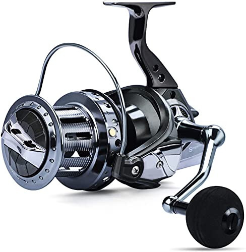 Sougayilang Spinning Makaralari 10000 Seriyasi Surf Baliqchilik Makaralari, 10+1 Zanglamaydigan BB Ultra Silliq Kuchli CNC Alyuminiy Makara bilan Sho'r Suv Shirin Suv Baliqchilik Makaralari - Sougayilang