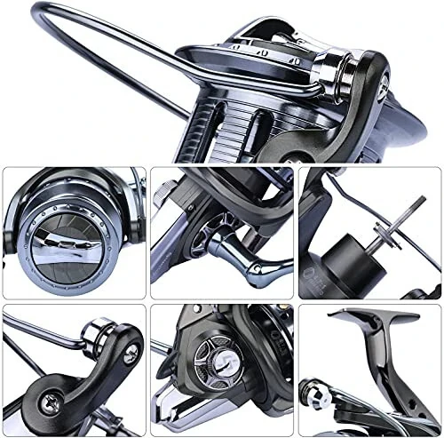 Sougayilang Spinning Reels 10000 Series Surf Fishing Reels, 10+1 Stainless BB Ultra Smooth Powerful with CNC Aluminum Spool Fishing Reels for Saltwater Freshwater - 2