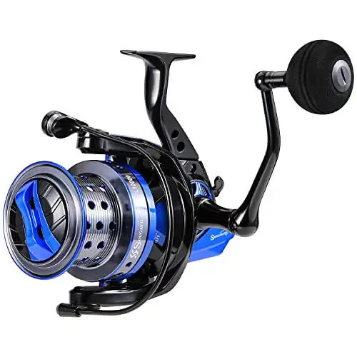 Sougayilang Spinning Reels 10000 Series Surf Fishing Reels, Ultra Smooth Powerful with CNC Aluminum Spool, Inshore & Offshore Saltwater Fishing - 3