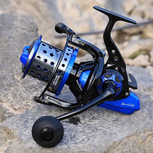 Sougayilang Spinning Reels 10000 Series Surf Fishing Reels, Ultra Smooth Powerful with CNC Aluminum Spool, Inshore & Offshore Saltwater Fishing - 7