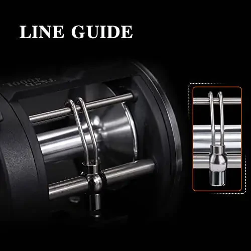 Sougayilang Trolling Reel, Level Wind Fishing Reel, Conventional Reel for Salmon and Catfish - 4