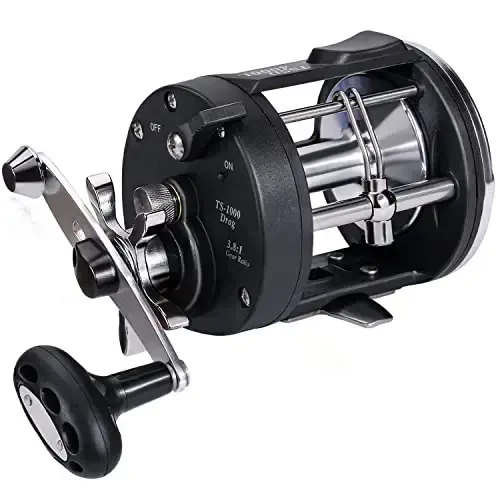 Sougayilang Trolling Reel, Level Wind Fishing Reel, Conventional Reel for Salmon and Catfish - 2