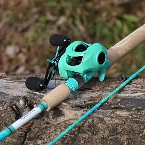 Sougayilang Удочка и катушка Combo, 2-Piece 5-Foot 6-Inch Graphite & Fiberglass Rod, Durable and Strong, Quickset Anti-Reverse Fishing Reel (1Pack/2Pack) - 7