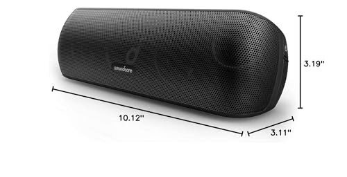 Soundcore Anker Motion+ Bluetooth Hoparlör Hi-Res 30W Ses, Genişletilmiş Bas ve Tiz, Uygulama ile Kablosuz HiFi Taşınabilir Hoparlör, Özelleştirilebilir EQ, 12 Saat Çalma Süresi, IPX7 Su Geçirmez, USB-C (Yenilenmiş) - 6