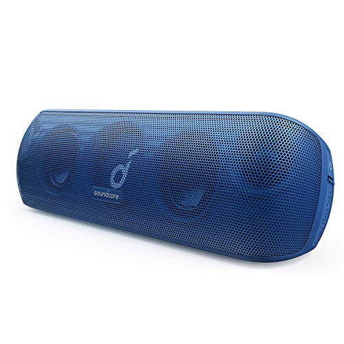 Soundcore Anker Motion+ Bluetooth Speaker with Hi-Res 30W Audio, Extended Bass and Treble, Wireless HiFi with App, Customizable EQ, 12-Hour Playtime, IPX7 Waterproof, and USB-C, Blue (Renewed) - 1