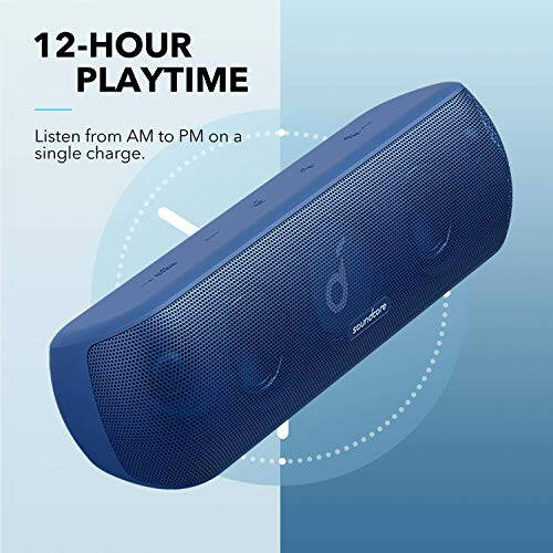 Soundcore Anker Motion+ Bluetooth Speaker with Hi-Res 30W Audio, Extended Bass and Treble, Wireless HiFi with App, Customizable EQ, 12-Hour Playtime, IPX7 Waterproof, and USB-C, Blue (Renewed) - 7