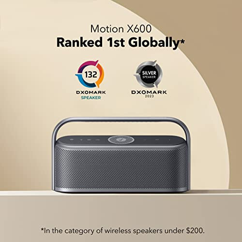 Soundcore Anker Motion Boom Outdoor Speaker Motion X600 Portable Bluetooth Speaker with Wireless Hi-Res Spatial Audio, 50W Sound, IPX7 Waterproof, 12H Long Playtime, Pro EQ, Built-in Handle - 3