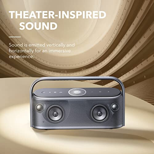 Soundcore Anker Motion Boom Outdoor Speaker Motion X600 Portable Bluetooth Speaker with Wireless Hi-Res Spatial Audio, 50W Sound, IPX7 Waterproof, 12H Long Playtime, Pro EQ, Built-in Handle - 6