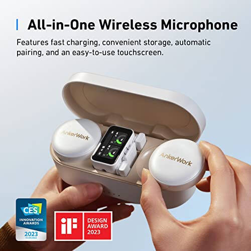 Soundcore Anker Motion Boom Plus Su Geçirmez Bluetooth Hoparlör & AnkerWork M650 Kablosuz Lapel Mikrofon, IP67, 80W Stereo Ses, 2 Kanallı Kaliteli Ses Alımı, Kolay Kullanım, Canlı Yayın - 3