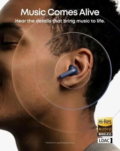 Soundcore Anker P42i Wireless Earbuds with Adaptive ANC for Daily Noise | Natural Mode for Concerts & Live Events, Hi-Res Audio with LDAC, 56H playtime, AI Clear Calls, Wireless Charging, IP55 - 3