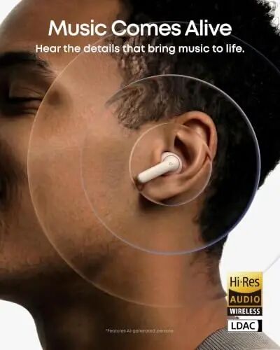Soundcore Anker P42i Wireless Earbuds with Adaptive ANC for Daily Noise | Natural Mode for Concerts & Live Events, Hi-Res Audio with LDAC, 56H playtime, AI Clear Calls, Wireless Charging, IP55 - 3