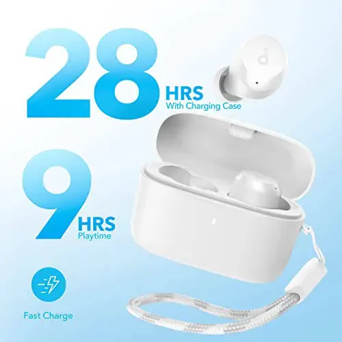 Soundcore by Anker A20i True Wireless Earbuds, Bluetooth 5.3, App, Customized Sound, 28H Long Playtime, Water-Resistant, 2 Mics for AI Clear Calls, Single Earbud Mode (White) - 4