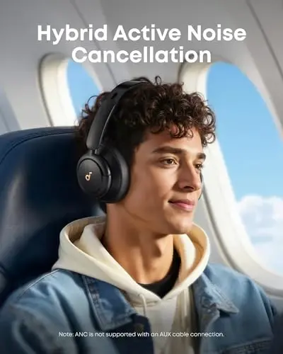 Soundcore by Anker Life Q30 Hybrid Faol Shovqinni To'xtatish Quloqchinlari, Ko'p Rejimlar, Yuqori Sifatli Ovoz, Ilova Orqali Sozlanadigan EQ, 40 soat O'ynash Vaqti, Qulay Moslashuv, Bluetooth, Ko'p Nuqta Ulanshi - 3
