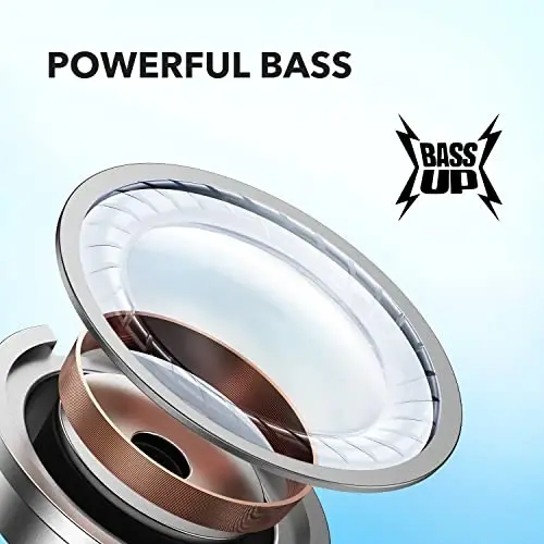 Soundcore by Anker P20i Haqiqi Simsiz Quloqchinlar, Katta Bassli 10 mm Drayverlar, Bluetooth 5.3, 30 soat Uzun O'ynash Vaqti, Suga Chidamli, AI Toza Qo'ng'iroqlar Uchun 2 Mikrofon, 22 Oldindan Sozlangan EQ, Shaxsiylashtirish (Oq) - 6