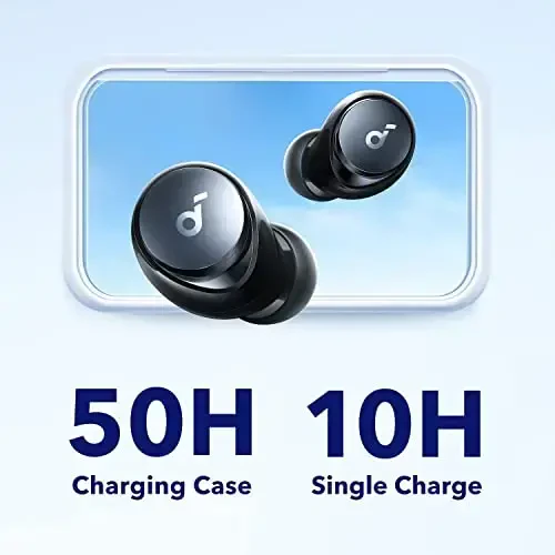 Soundcore by Anker Space A40 Adaptive Active Noise Cancelling Wireless Earbuds, 98% gacha shovqinni kamaytiring, 50H ultra uzoq oʻyin vaqti, 10H bitta oʻyin vaqti, Hi-Res Sound, qulay moslash, simsiz zaryad - 4