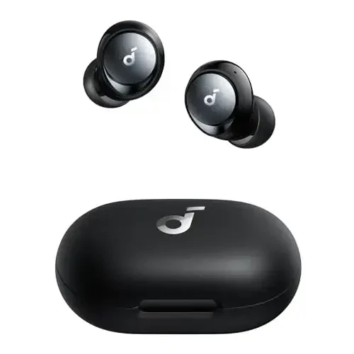 Soundcore by Anker Space A40 Adaptive Active Noise Cancelling Wireless Earbuds, Reduce Noise by Up to 98%, Ultra Long 50H Playtime, 10H Single Playtime, Hi-Res Sound, Comfortable Fit, Wireless Charge - SOUNDCORE