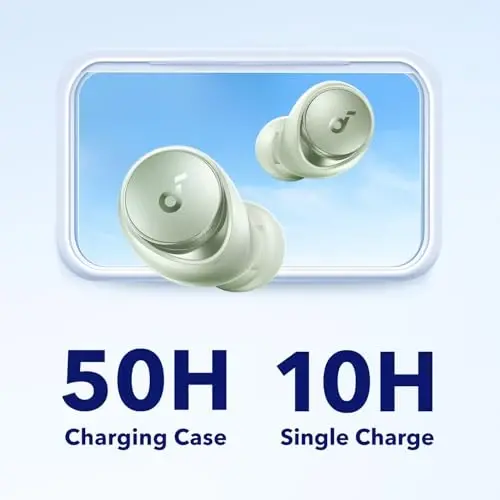 Soundcore by Anker Space A40 Auto-Adjustable Active Noise Cancelling Wireless Earbuds, Reduce Noise by Up to 98%, 50H Playtime, Hi-Res Sound, Comfortable Fit, App Customization, Wireless Charge - 4
