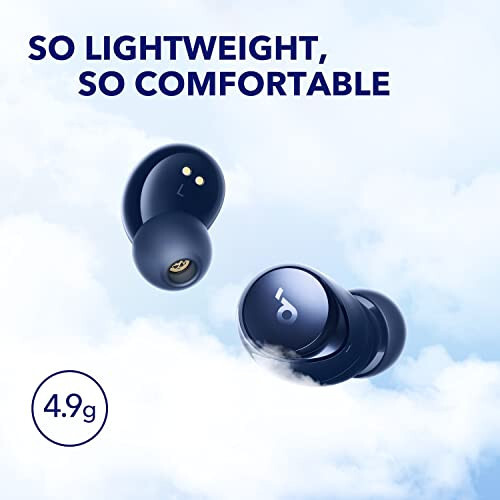 Soundcore by Anker Space A40 Auto-Adjustable Active Noise Cancelling Wireless Earbuds, Reduce Noise by Up to 98%, 50H Playtime, Hi-Res Sound, Comfortable Fit, App Customization, Wireless Charge (Blue) - 8