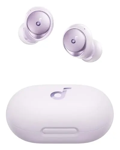 Soundcore by Anker Space A40 Avtomatik sozlanuvchi faol shovqinni bekor qiluvchi simsiz quloqchinlar, Shovqinni 98% gacha kamaytiring, 50 soatlik tinglash vaqti, Yuqori aniqlikdagi ovoz, Qulay moslash, Ilova orqali sozlash, Simsiz zaryadlash - 1