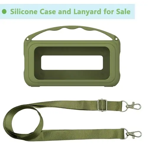 RAWECUD Silicone Cover Case for Soundcore Motion 300 Wireless Hi-Res Portable Speaker, Protective Holder Skin for Motion 300 Speaker Case Accessories (Green) - 2