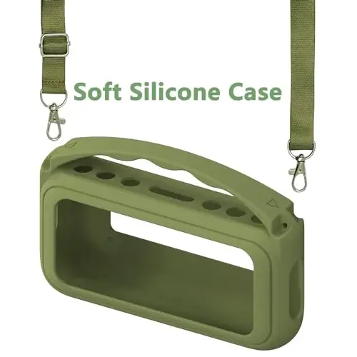 RAWECUD Silicone Cover Case for Soundcore Motion 300 Wireless Hi-Res Portable Speaker, Protective Holder Skin for Motion 300 Speaker Case Accessories (Green) - 4