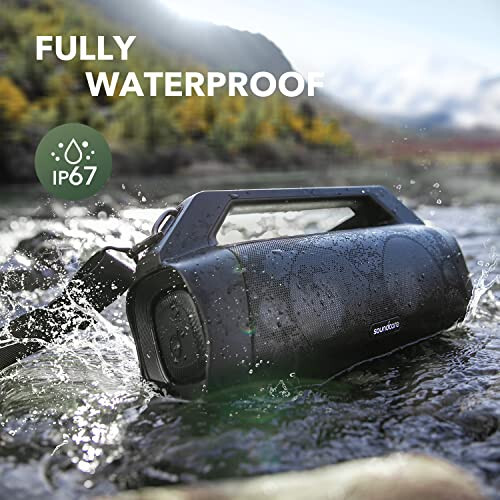 Soundcore Motion Boom Plus IP67 Portable Speaker, 80W Stereo Sound, Custom EQ & BassUp, Built-in Power Bank, Waterproof Bluetooth Speaker for Camping, Beach, and Backyard - 2