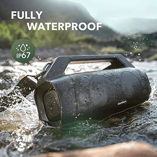 Soundcore Motion Boom Plus Outdoor Speaker with 80W Booming Sound, 20H Playtime, IP67 Waterproof and Dustproof, Type-C, Custom EQ, Bluetooth 5.3, Portable Bluetooth Speaker (Renewed) - 4