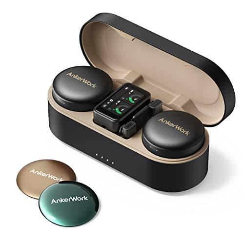 Soundcore Motion X600 Taşınabilir Bluetooth Hoparlör & AnkerWork M650 Kablosuz Lavyel Mikrofon, Profesyonel Gürültü Engelleme, Değiştirilebilir Manyetik Renkli Kapaklar, 2 Kanallı Kaliteli Ses Alma - 3