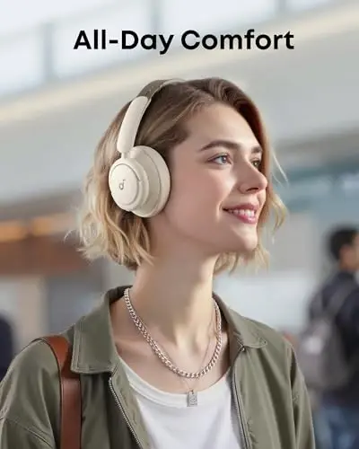 Soundcore Q30 by Anker, Hybrid Active Noise Cancelling Headphones, Multiple Modes, Hi-Res Audio, Custom EQ via App, 50H Playtime, Comfortable Fit, Bluetooth, Multipoint Connection - 5