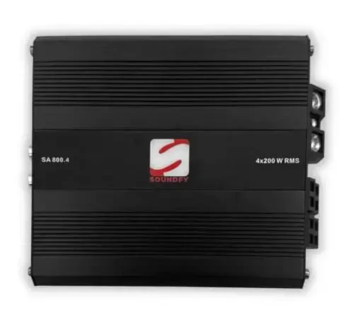 Soundfy 4-Channel Digital Car Audio Amplifier, Compact Class D Multi-Channel Amp with Crossover & MOSFET Power Supply, Full-Range Sound Quality (800 Watt) - 1