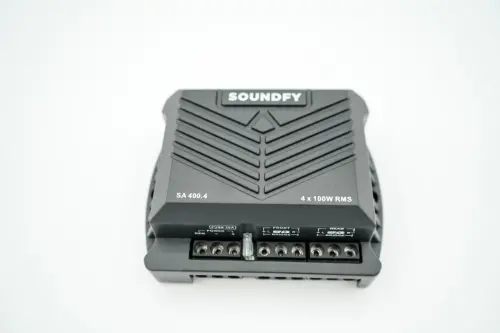 Soundfy SA 400.4 4-Channel Digital Car Audio Amplifier, 400W RMS 2 OModazones Stable, Compact Class D Multi-Channel Amp with Crossover & MOSFET Power Supply, Full-Range Sound Quality - 7