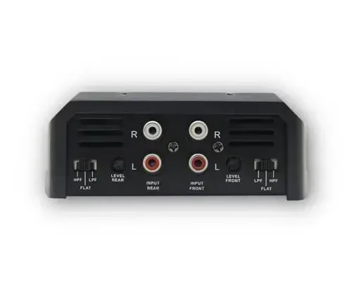 Soundfy SA 400.4 4 kanalli avtomobil kuchaytirgichi, 400W RMS 2Ω barqaror, ixcham D sinfidagi ko'p kanalli kuchaytirgich, krossover va MOSFET quvvat manbai bilan, zavod stereosini yangilash uchun ideal. - 4