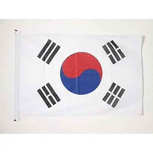 South Korea NAUTICAL Flag 18'' x 12'' - South Korean flags 30 x 45 cm. - Banner 12x18 in for boat - AZ FLAG - 1