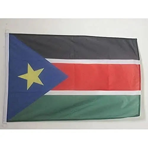 South Sudan NAUTICAL Flag 18'' x 12'' - South Sudanese flags 30 x 45 cm. - Banner 12x18 in for boat - AZ FLAG 