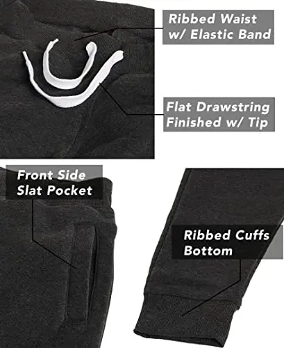 Southpole Mens 1570 Basic Active Fleece Jogger Sweatpants - 6