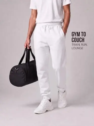 Southpole Fleece Joggers for Men with Pockets | Brushed Fleece Joggers With Elastic Drawstring Waist, Ribbed Cuffs, Side and Back Pockets For Gym, Running, Lounging - SOUTHPOLE (1)