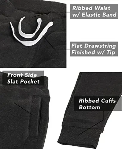 Southpole Mens 1570 Basic Active Fleece Jogger Sport shimlari - 6