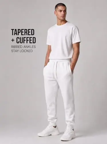 Southpole Men's Southpole Fleece Joggers for Men with Pockets, Lightweight Cuffed Sweatpants for Men - 6